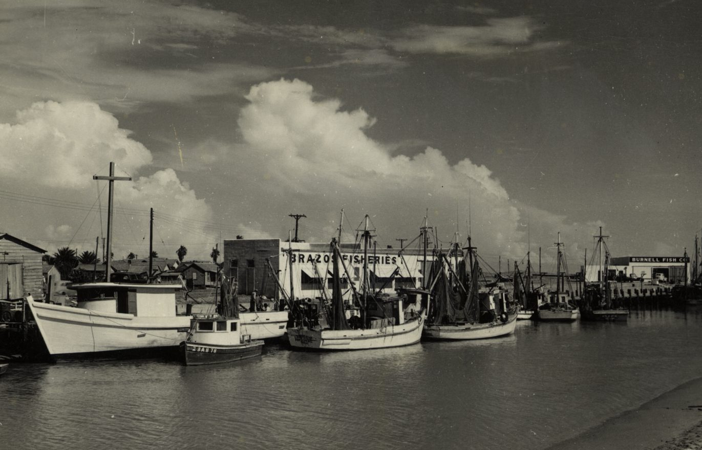 More shrimp boats were docked in Port Isabel than in any other location during the 1950s. Boats came as from as far away as Louisiana to shrimp in the Gulf off the coast of South Padre Island.